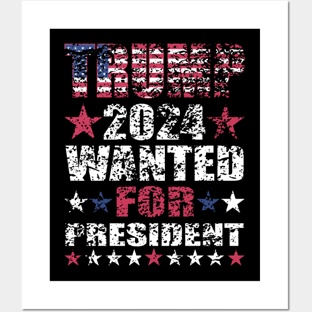 WANTED FOR PRESIDENT Wall Art by Nolinomeg